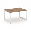 Style Project Стол переговорный SN-5O.SPRG-004.3 Дуб Табак/Металл Белый 1580*980*750