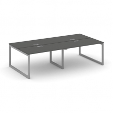 Style Project Рабочая станция 2-х сторон. SN-5O.DRS-044 Антрацит/Металл Серый 3160*1432*750