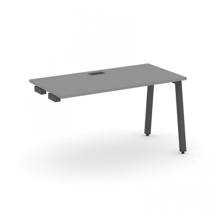 Стайл Проджект Стол приставка к опорным элементам SN-5A.OPRS-011 Серый Пепел/Металл Антрацит 980*700