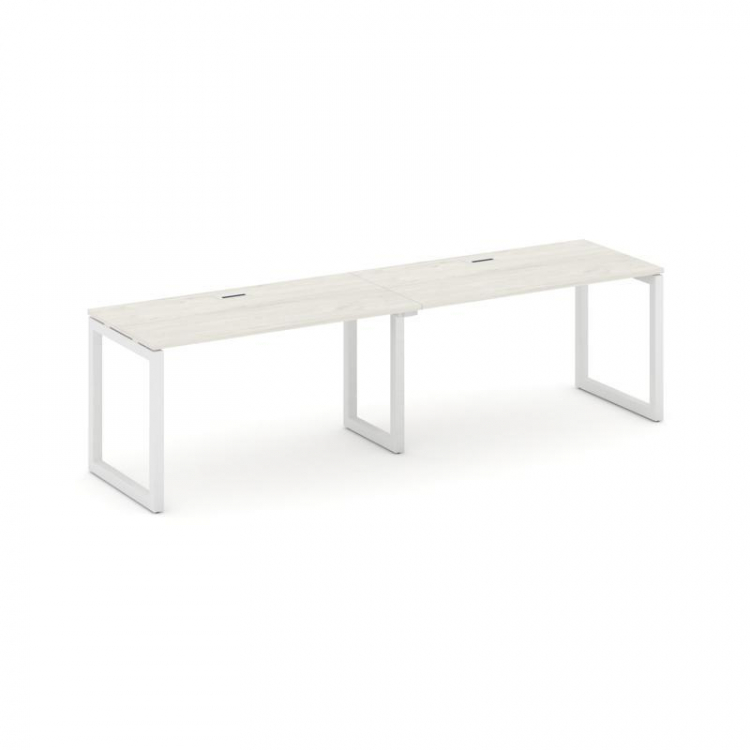 Style Project Рабочая станция 1 сторон. SN-5O.ORS-004 Дуб Наварра/Металл Белый 3160*600*750