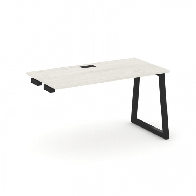 Style Project Стол-приставка к опор. элем. SN-5T1.OPRS-001 Дуб Наварра/Металл Черный/Заглушка Пласти
