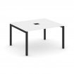 Style Project Стол переговорный SN-5P.SPRG-032 Белый/Металл Черный 1180*1180*750
