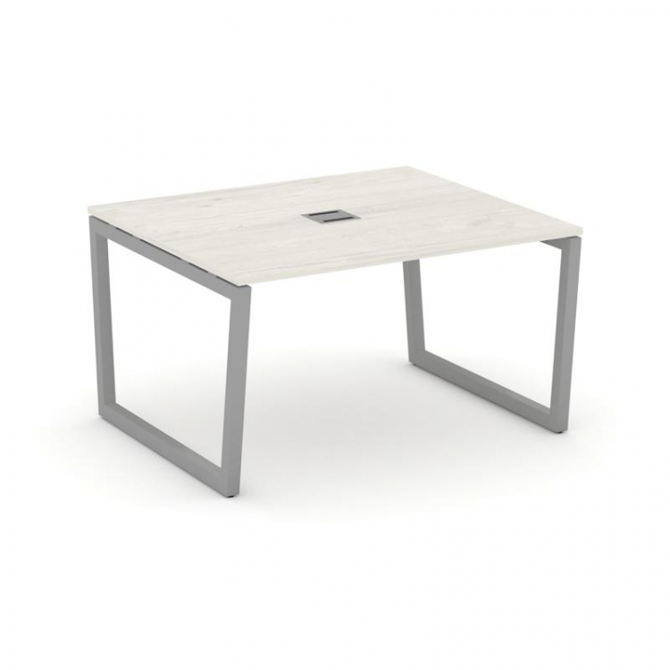 Style Project Стол переговорный SN-5T2.SPRG-032 Дуб Наварра/Металл Серый/Заглушка Металл Серый 1180*