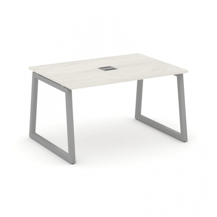 Style Project Стол переговорный SN-5T1.SPRG-004 Дуб Наварра/Металл Серый/Заглушка Металл Серый 1580*