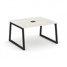 Style Project Стол переговорный SN-5T1.SPRG-032 Дуб Наварра/Металл Черный/Заглушка Металл Черный 118