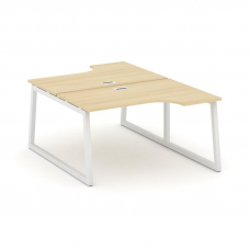 Style Project Рабочая станция эргоном. SN-5T1.DRPA-011 Акация Лорка/Металл Белый/Заглушка Пластик Бе