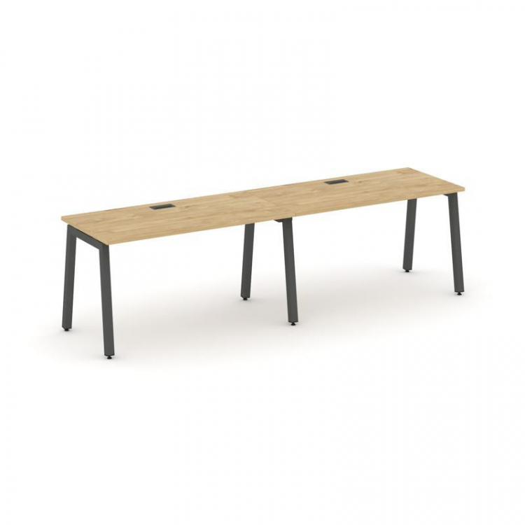 Style Project Рабочая станция 1 сторон. SN-5A.ORS-011 Тиквуд Светлый/Металл Антрацит 1960*700*750