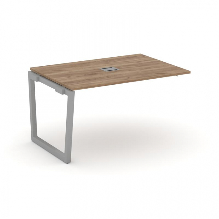 Style Project Проходной наб. элем. перег. стола SN-5T2.NSPRG-001 Дуб Табак/Металл Серый/Заглушка Мет