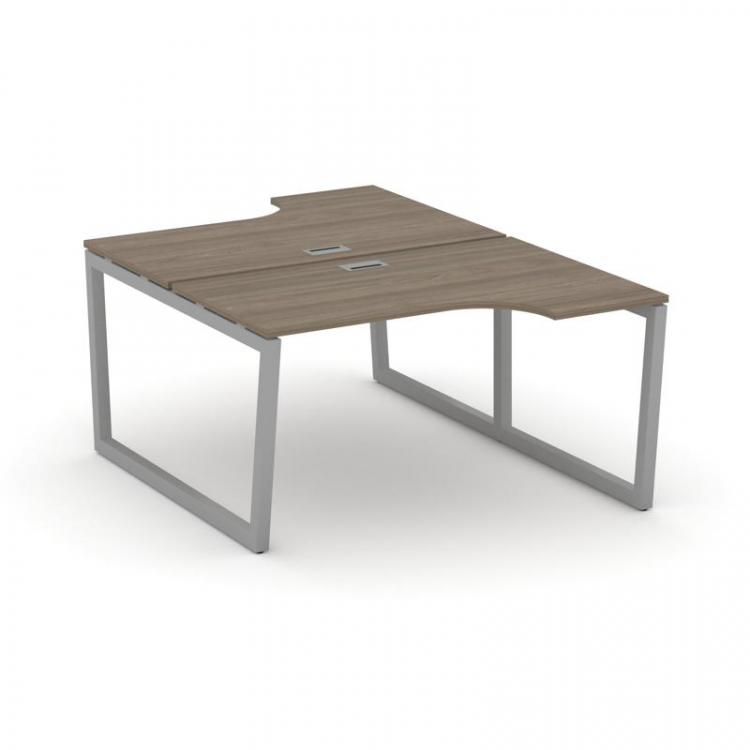 Style Project Рабочая станция эргоном. SN-5T2.DRPA-021 Вяз Благородный/Металл Серый/Заглушка Пластик