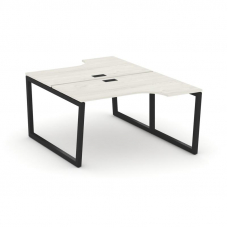 Style Project Рабочая станция эргоном. SN-5T2.DRPA-002 Дуб Наварра/Металл Черный/Заглушка Пластик Че