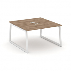 Style Project Рабочая станция 2-х сторон. SN-5T1.DRS-024 Дуб Табак/Металл Белый/Заглушка Пластик Бел
