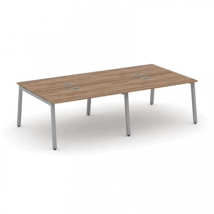 Style Project Рабочая станция 2-х сторон. SN-5A.DRS-032 Дуб Табак/Металл Серый 2360*1232*750