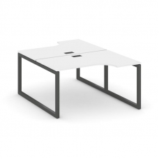 Style Project Рабочая станция эргоном. SN-5O.DRPA-022 Белый/Металл Антрацит 1580*1632/1992*750