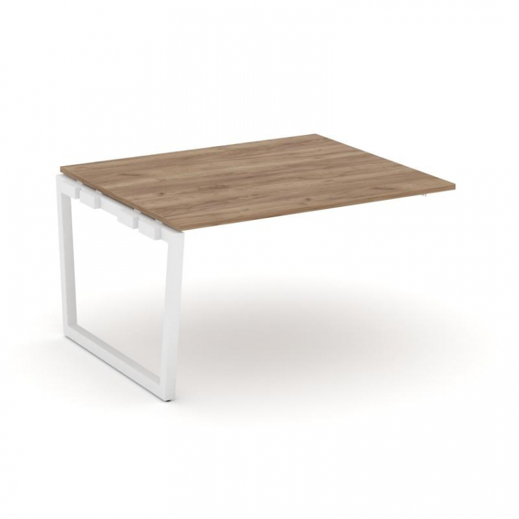 Style Project Проходной наб. элем. перег. стола SN-5T2.NSPRG-033.3 Дуб Табак/Металл Белый 1380*1180*