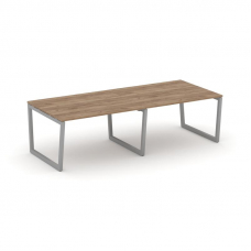 Style Project Стол переговорный SN-5T2.SPRG-044.3 Дуб Табак/Металл Серый 3160*1180*750
