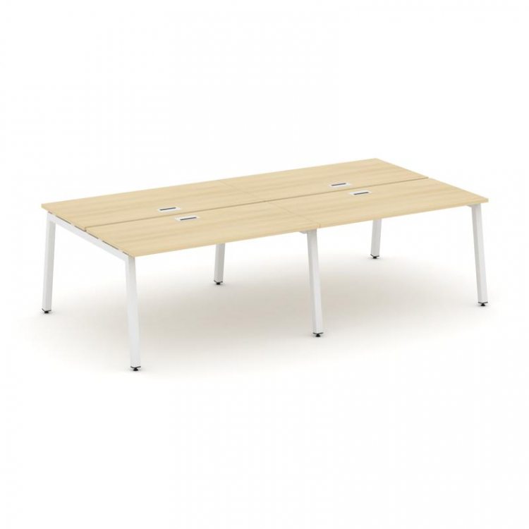 Style Project Рабочая станция 2-х сторон. SN-5A.DRS-054 Акация Лорка/Металл Белый 3160*1632*750