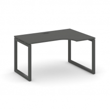 Style Project Стол рабочий эргоном. SN-5O.SPA-001(R) Антрацит/Металл Антрацит 1380*600/980*750