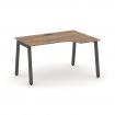 Style Project Стол рабочий эргоном. SN-5A.SPA-011(R) Дуб Табак/Металл Антрацит 1380*700/980*750