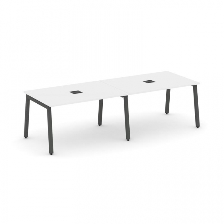 Style Project Стол переговорный SN-5A.SPRG-012 Белый/Металл Антрацит 2360*980*750