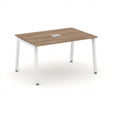 Style Project Стол переговорный SN-5A.SPRG-004 Дуб Табак/Металл Белый 1580*980*750