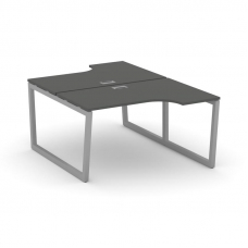 Style Project Рабочая станция эргоном. SN-5T2.DRPA-002 Антрацит/Металл Серый/Заглушка Пластик Серебр