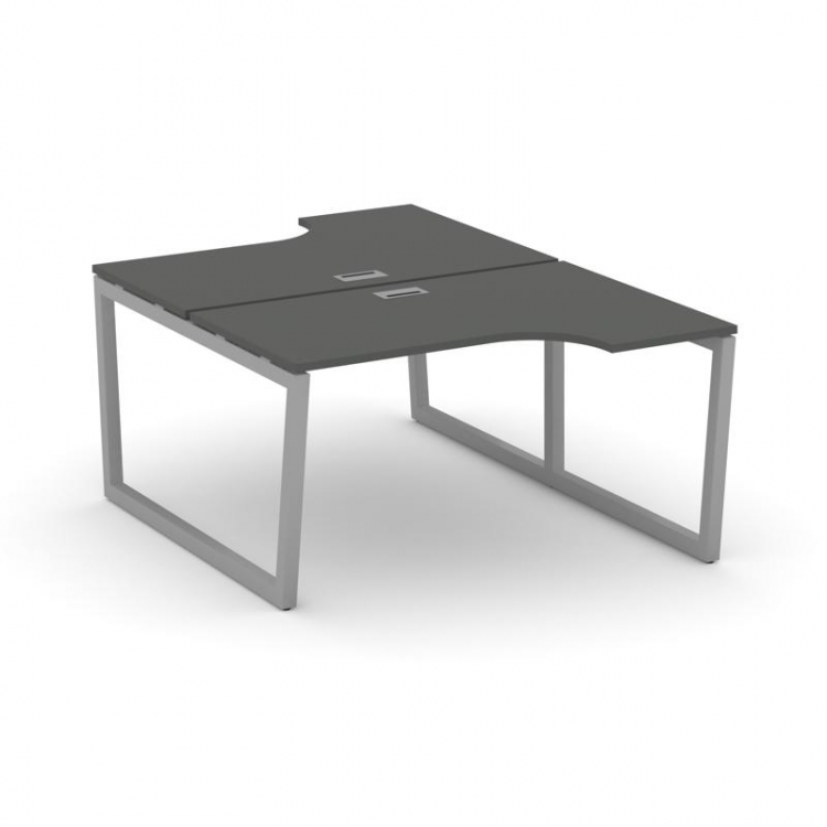 Style Project Рабочая станция эргоном. SN-5T2.DRPA-002 Антрацит/Металл Серый/Заглушка Пластик Серебр