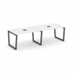Style Project Стол переговорный SN-5T2.SPRG-013 Белый/Металл Антрацит/Заглушка Металл Антрацит 2760*