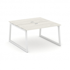 Style Project Рабочая станция 2-х сторон. SN-5T1.DRS-023 Дуб Наварра/Металл Белый/Заглушка Пластик Б