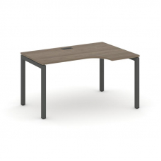 Style Project Стол рабочий эргоном. SN-5P.SPA-021(R) Вяз Благородный/Металл Антрацит 1380*800/980*75