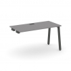 Стайл Проджект Стол приставка к опорным элементам SN-5A.OPRS-022 Серый Пепел/Металл Антрацит 1180*80