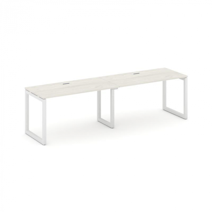 Style Project Рабочая станция 1 сторон. SN-5O.ORS-011 Дуб Наварра/Металл Белый 1960*700*750
