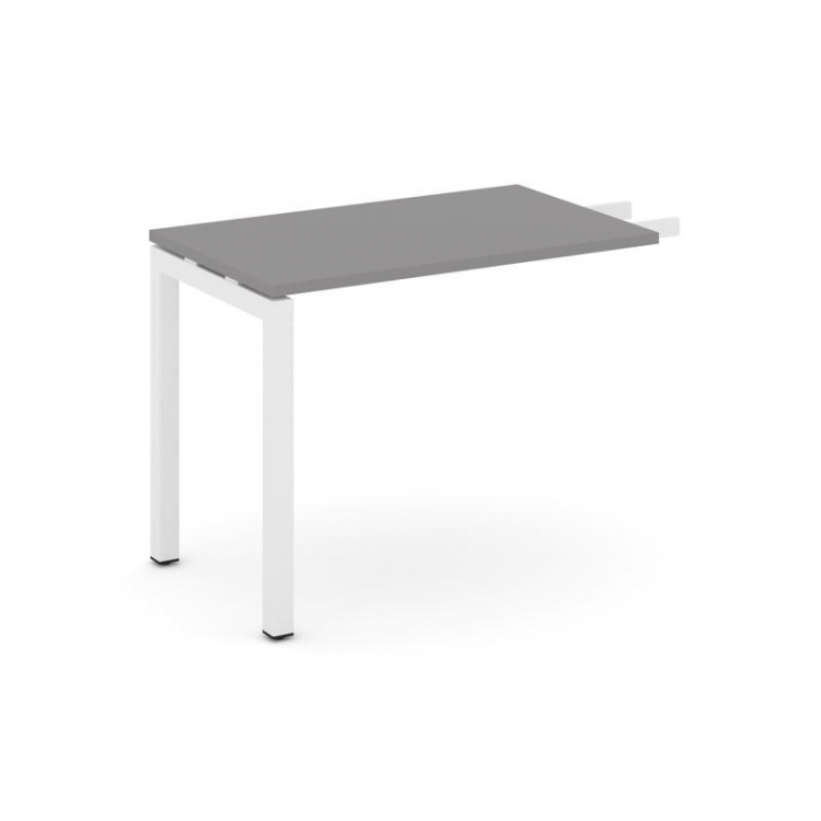 Стайл Проджект Брифинг приставка SN-5P.BR-004 Серый Пепел/Металл Белый 1180*600*750