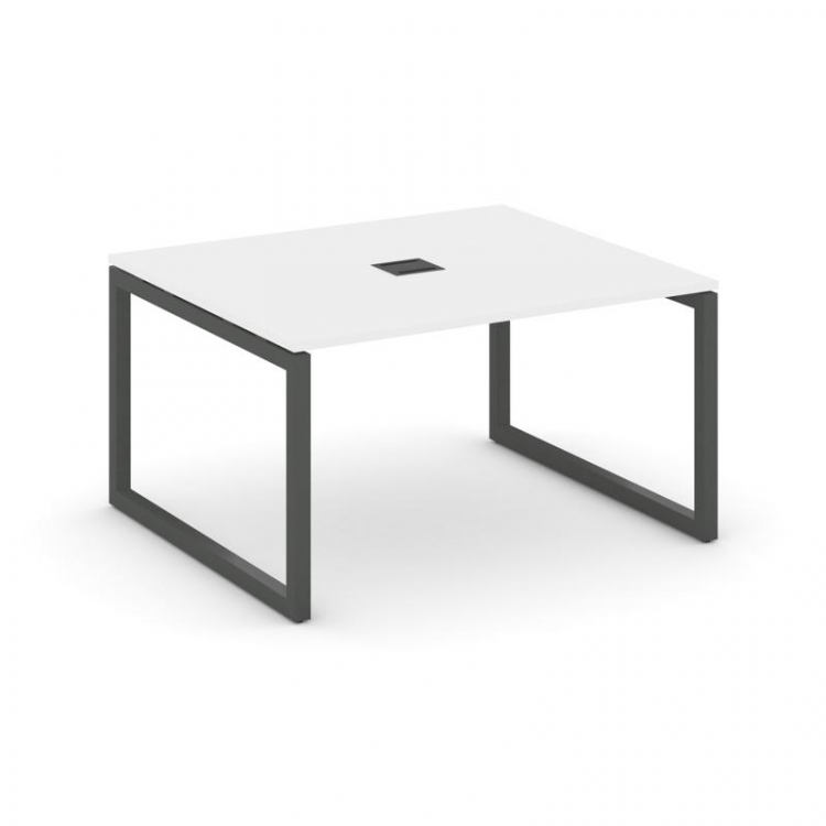 Стайл Проджект Стол переговорный SN-5O.SPRG-033 Белый/Металл Антрацит 1380*1180*750