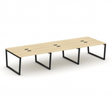 Style Project Рабочая станция 2-х сторон. SN-5T2.DRS-062 Акация Лорка/Металл Черный/Заглушка Пластик