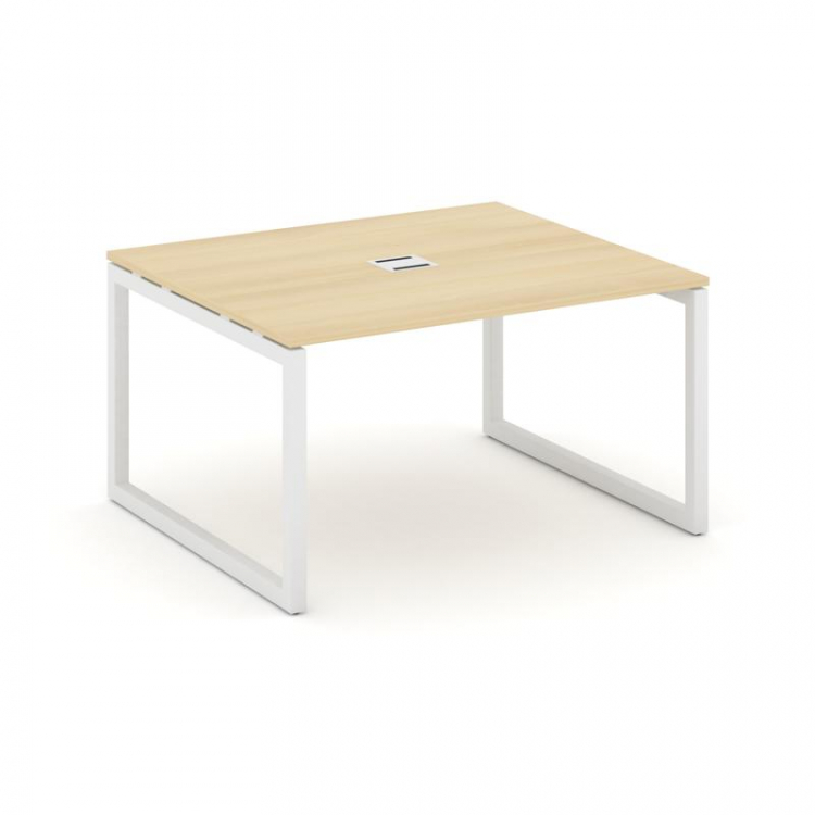 Style Project Стол переговорный SN-5O.SPRG-034 Акация Лорка/Металл Белый 1580*1180*750