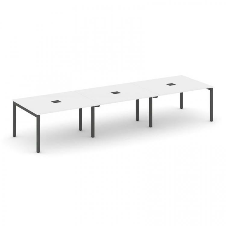 Style Project Стол переговорный SN-5P.SPRG-054 Белый/Металл Антрацит 4740*1180*750