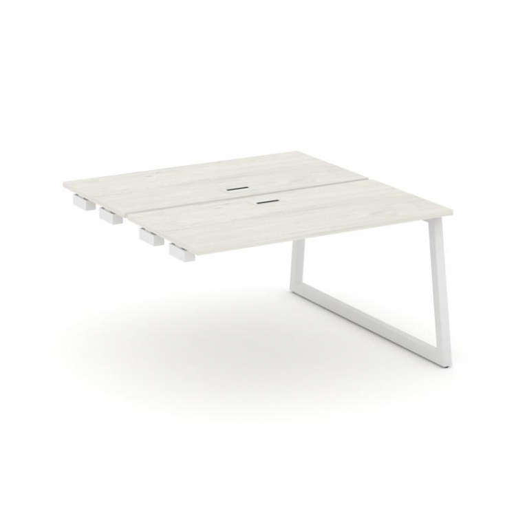 Style Project Стол-приставка к опор. элем. SN-5T1.DPRS-003 Дуб Наварра/Металл Белый/Заглушка Пластик