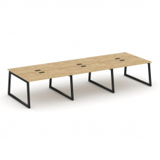 Style Project Рабочая станция 2-х сторон. SN-5T1.DRS-061 Тиквуд Светлый/Металл Черный/Заглушка Пласт