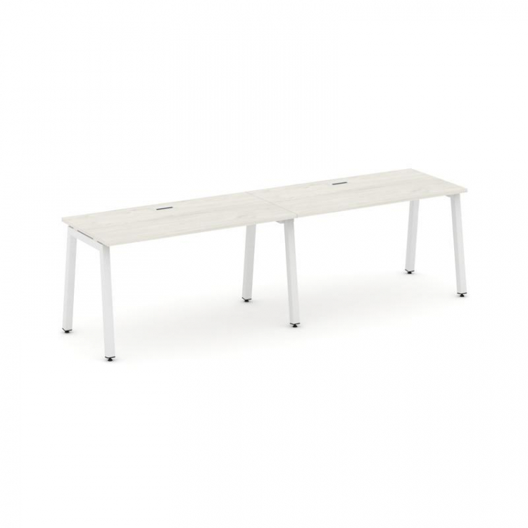Style Project Рабочая станция 1 сторон. SN-5A.ORS-021 Дуб Наварра/Металл Белый 1960*800*750