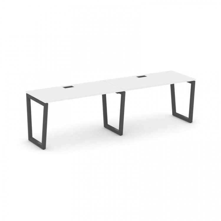 Style Project Рабочая станция 1 сторон. SN-5T2.ORS-024 Белый/Металл Антрацит/Черный Пластик 3160*800