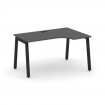 Style Project Стол рабочий эргоном. SN-5A.SPA-021(R) Антрацит/Металл Черный 1380*800/980*750