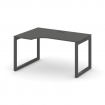 Style Project Стол рабочий эргоном. SN-5O.SPA-002(L) Антрацит/Металл Антрацит 1580*600/980*750