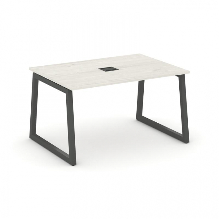 Style Project Стол переговорный SN-5T1.SPRG-001 Дуб Наварра/Металл Антрацит/Заглушка Металл Антрацит