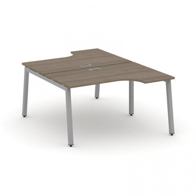 Style Project Рабочая станция эргоном. SN-5A.DRPA-002 Вяз Благородный/Металл Серый 1580*1232/1992*75