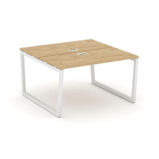 Style Project Рабочая станция 2-х сторон. SN-5T2.DRS-003 Тиквуд Светлый/Металл Белый/Заглушка Пласти