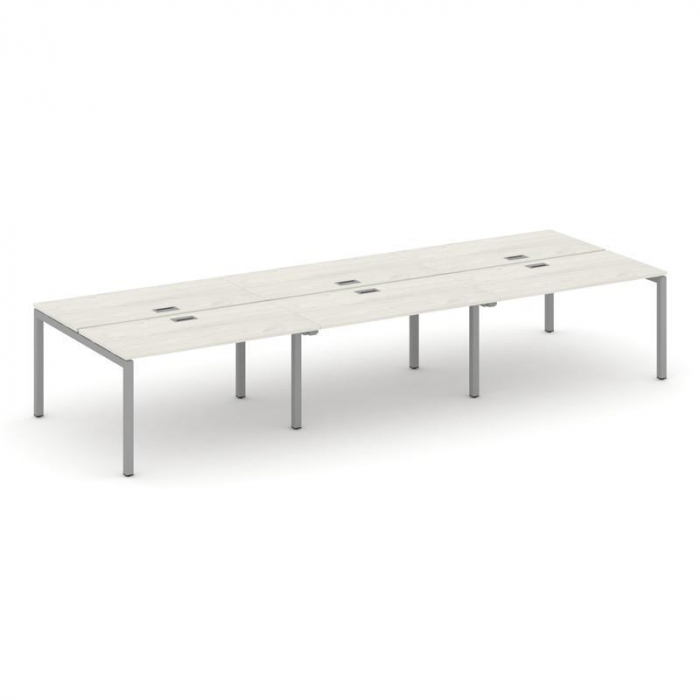 Style Project Рабочая станция 2-х сторон. SN-5P.DRS-071 Дуб Наварра/Металл Серый 2940*1432*750