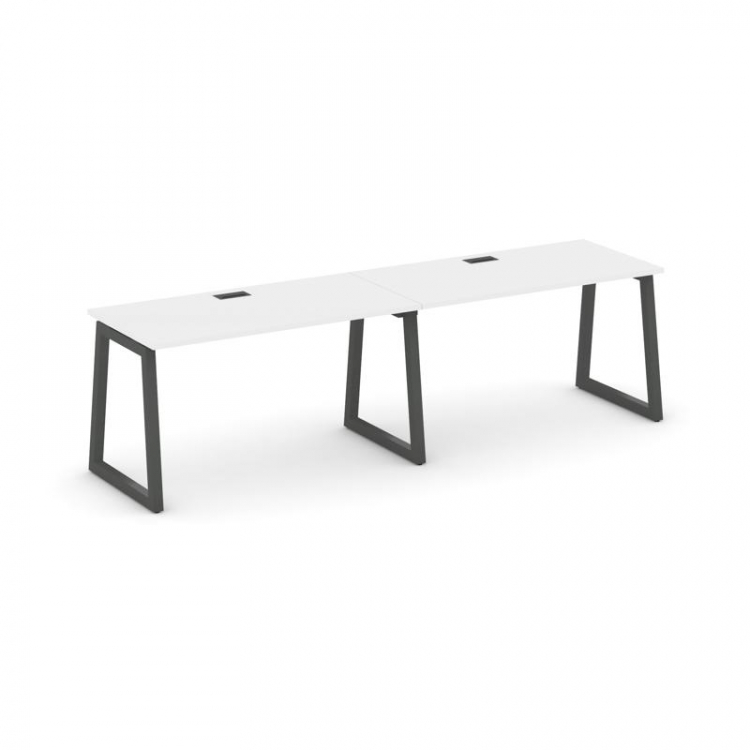 Style Project Рабочая станция 1 сторон. SN-5T1.ORS-003 Белый/Металл Антрацит/Черный Пластик 2760*600