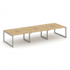 Style Project Рабочая станция 2-х сторон. SN-5O.DRS-084 Тиквуд Светлый/Металл Серый 4740*1632*750