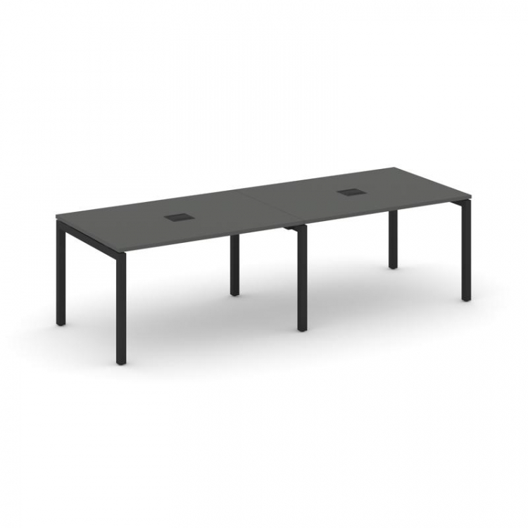 Style Project Стол переговорный SN-5P.SPRG-012 Антрацит/Металл Черный 2360*980*750