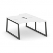 Style Project Рабочая станция эргоном. SN-5T1.DRPA-012 Белый/Металл Антрацит/Черный Пластик 1580*700